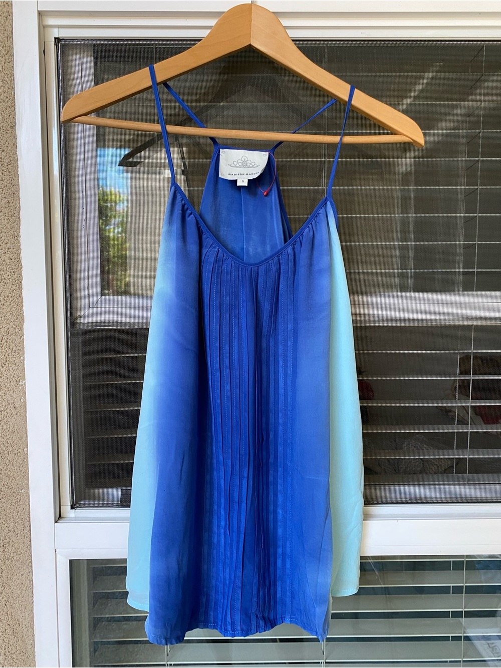 Madison Marcus Bloomingdale's Blue Ombre Spaghetti-Strap Silk Camisole